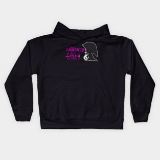 Your Anxiety is Lying to You Grim Reaper Kids Hoodie